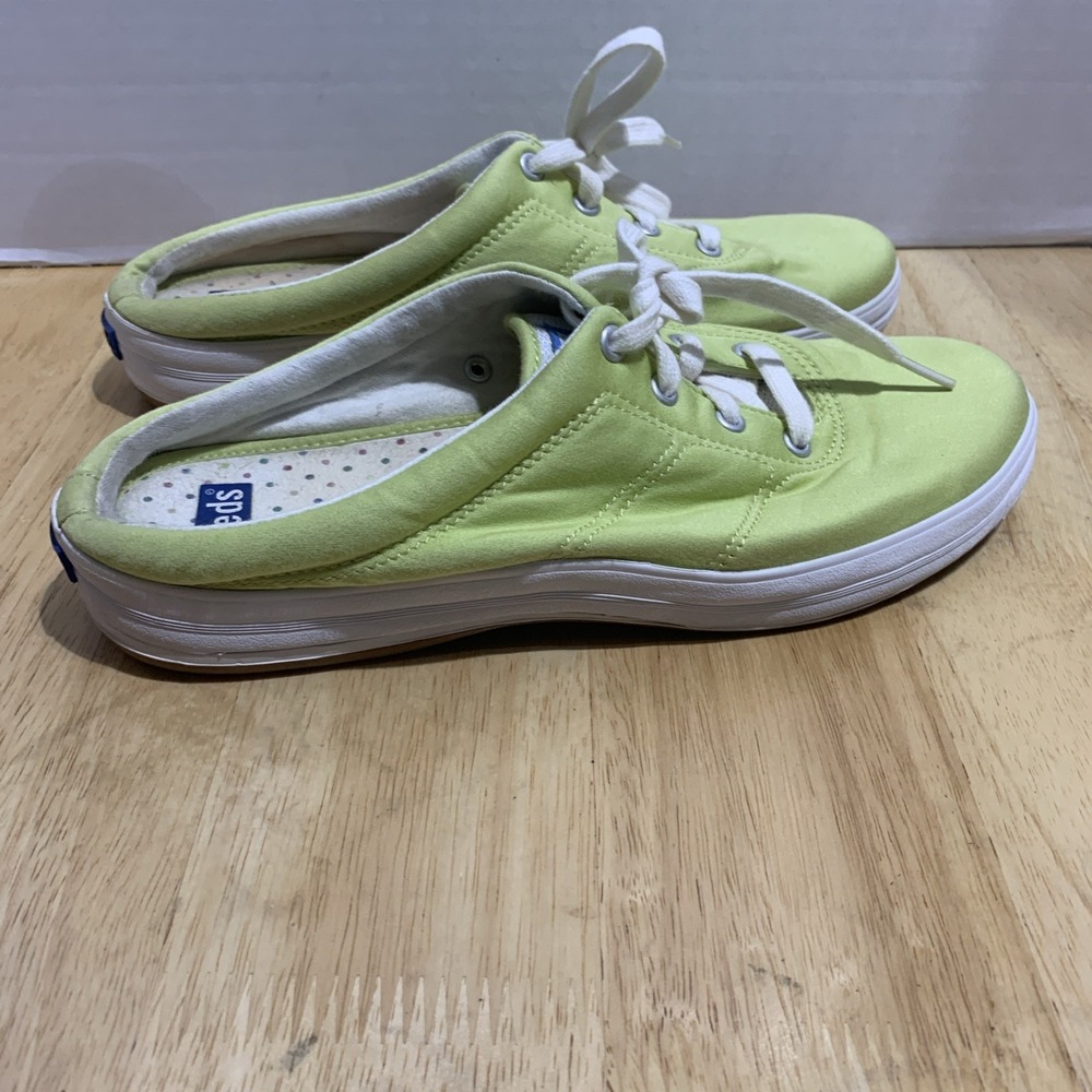 Keds Women Size 8.5 M Green‎ Fashion Sneakers Fabric